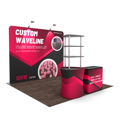 10ft Straight FlexZip Booth Kit G