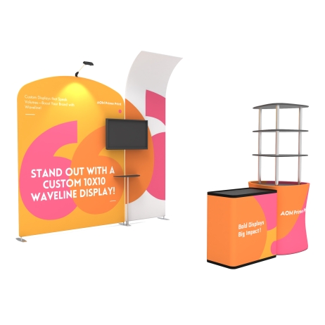 10ft Moudlar FlexZip Media Booth Kit F