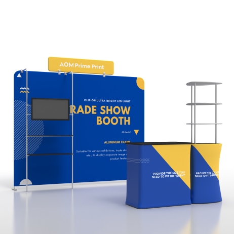 10ft Straight FlexZip Media Booth Kit A