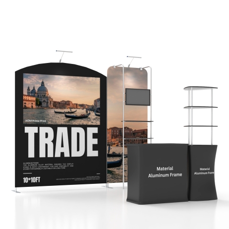 10ft Moudlar FlexZip Media Booth Kit H