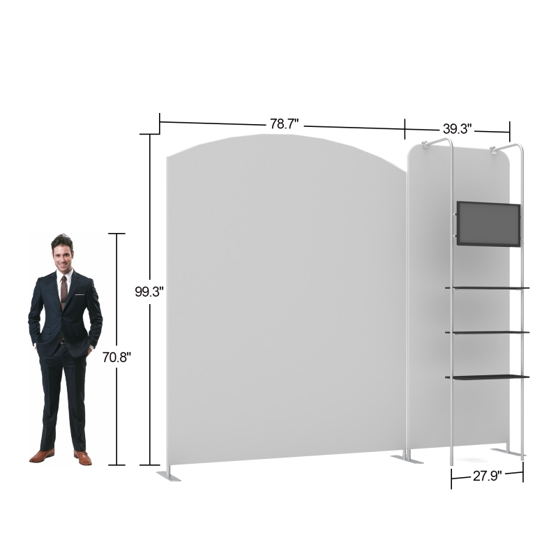 10ft Moudlar FlexZip Media Booth Kit H