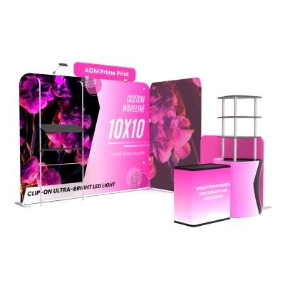 10ft Corner FlexZip Booth Kit B
