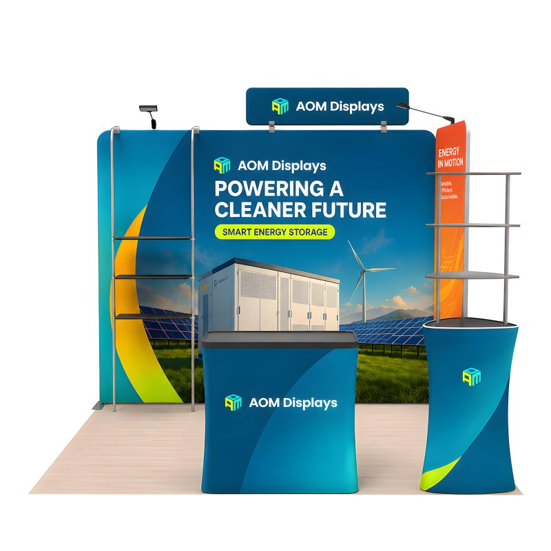 10ft Corner FlexZip Booth Kit B