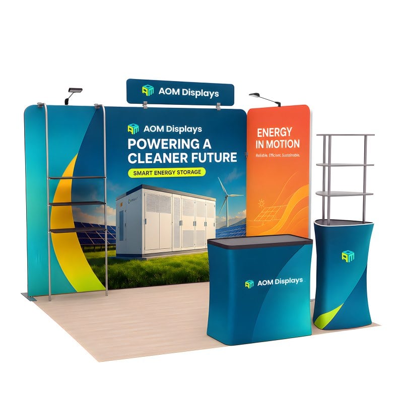 10ft Corner FlexZip Booth Kit B