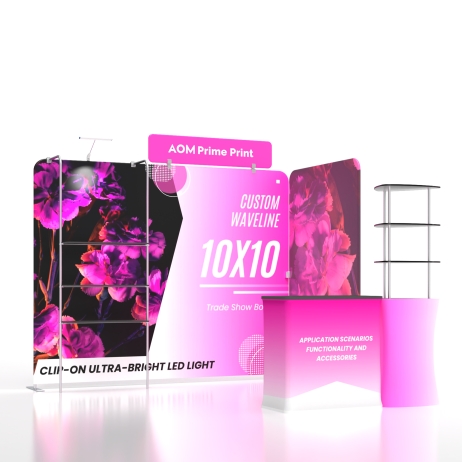 10ft Corner FlexZip Booth Kit B