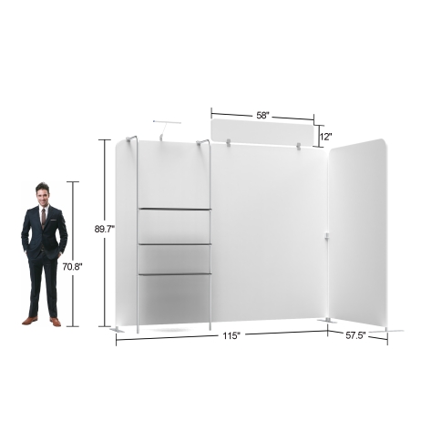 10ft Corner FlexZip Booth Kit B