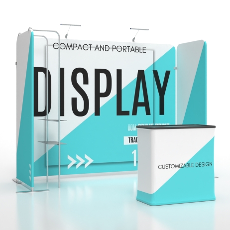 10ft Corner FlexZip Media Booth Kit C