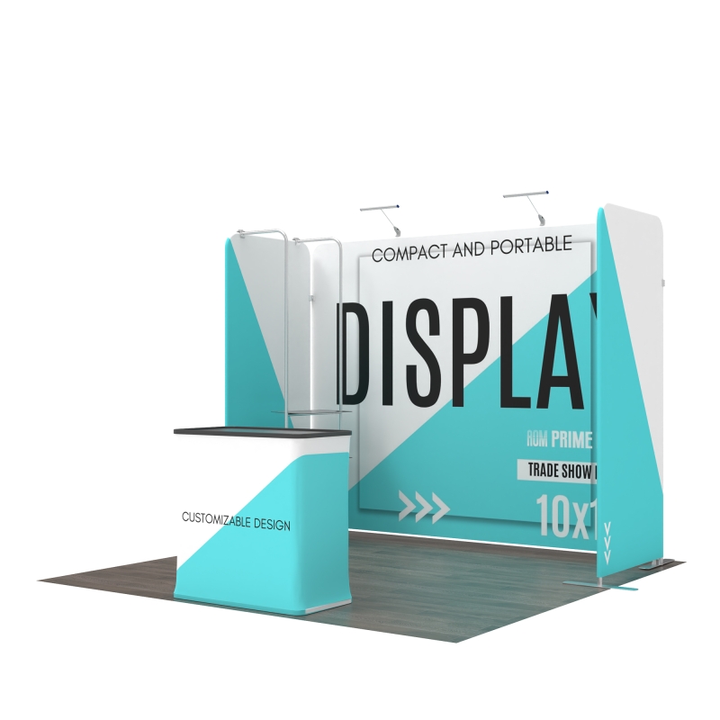 10ft Corner FlexZip Media Booth Kit C