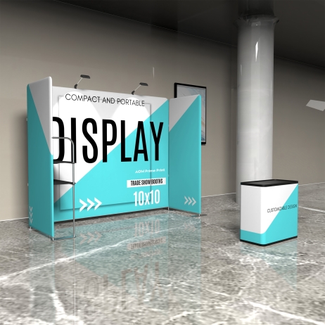 10ft Corner FlexZip Media Booth Kit C