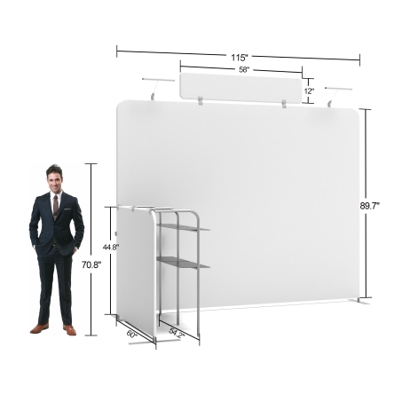 10ft Corner FlexZip Booth Kit D