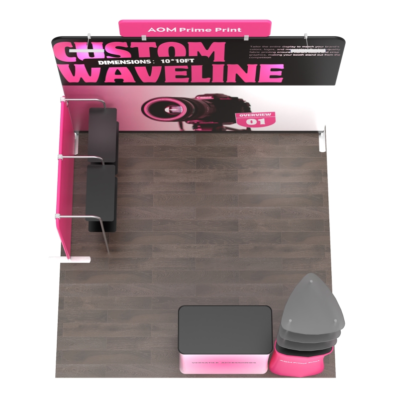 10ft Corner FlexZip Booth Kit D