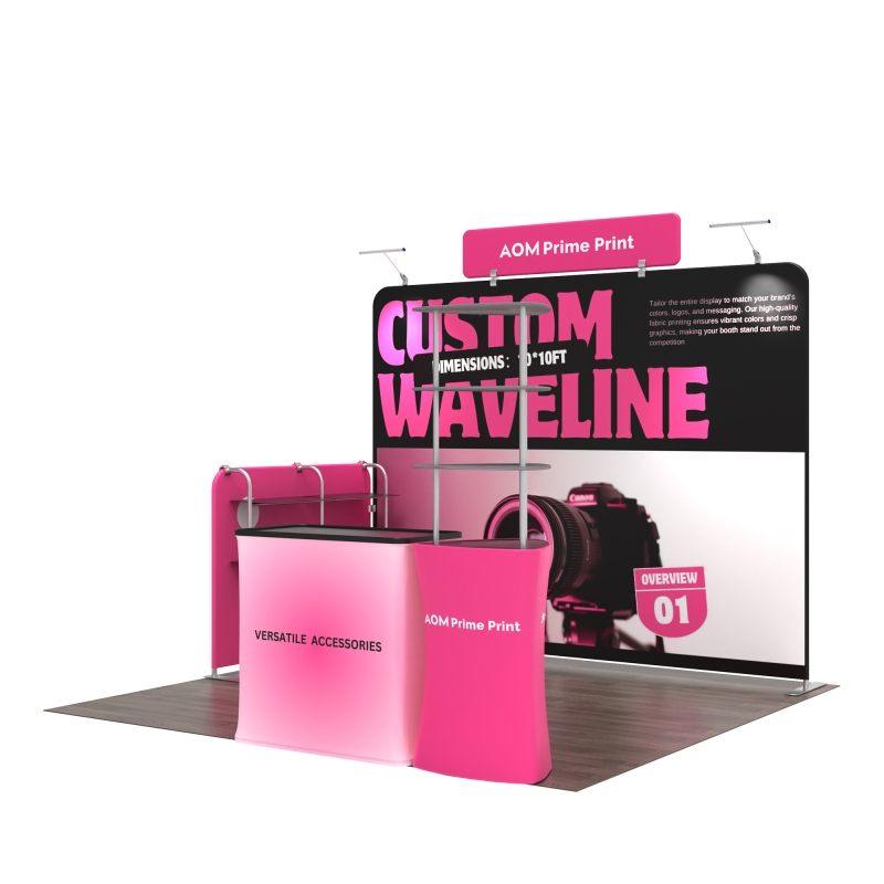 10ft Corner FlexZip Booth Kit D