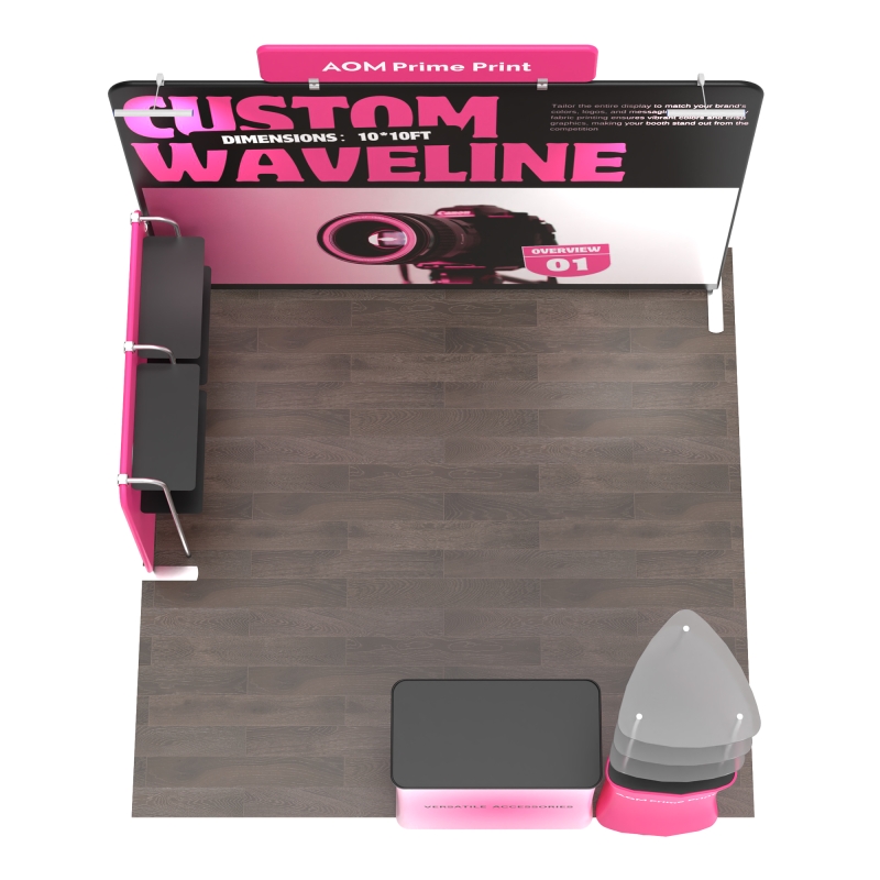 10ft Corner FlexZip Booth Kit D