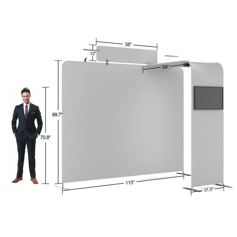 10ft Bright FlexZip Media Booth Kit B