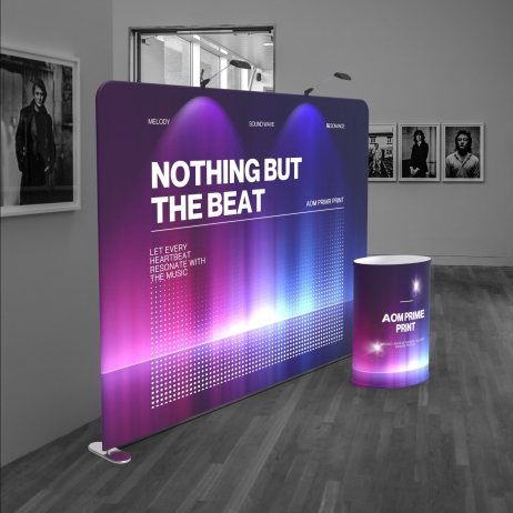 10ft Straight FlexZip Booth Kit H