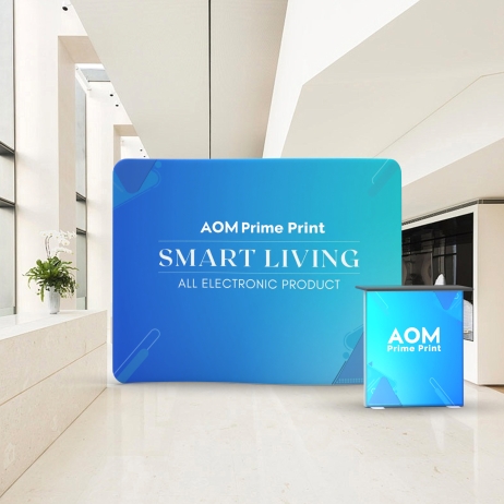 10ft S-Shaped FlexZip Booth Kit D