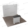 10ft S-Shaped FlexZip Booth Kit D