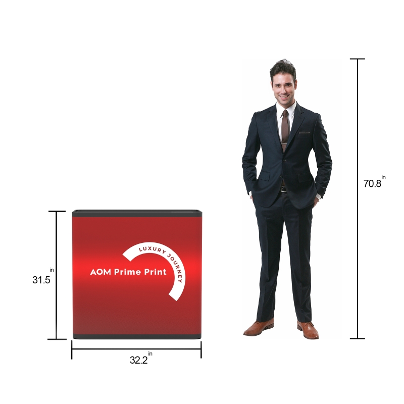 10x10 Lightweight Portable Trade Show Booth Kit | Easy Setup Ipad Display Stand with Hardcase to Podium