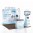 10x10 Straight FlexZip™ Trade Show Booth with TV-Mount Stand and Podium Counter image