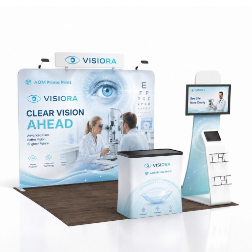 10ft Straight FlexZip Booth Kit F
