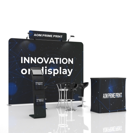 10ft Straight FlexZip Booth Kit E