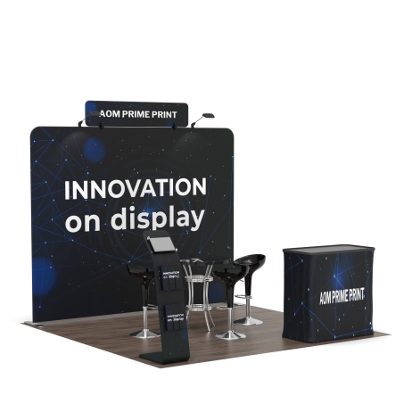 10ft Straight FlexZip Booth Kit E