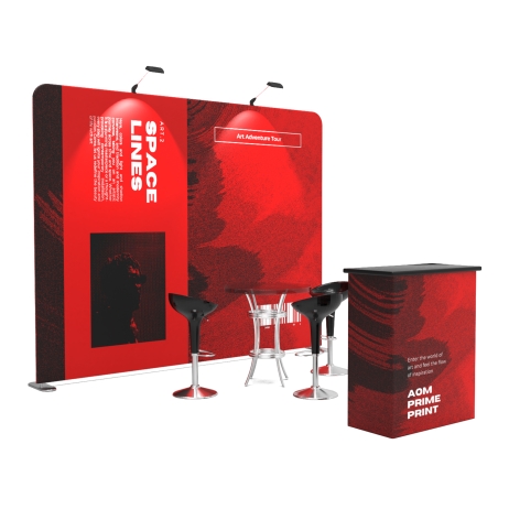 10ft Straight FlexZip Booth Kit C