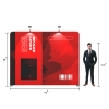 10x10  Profession Lightweight Portable Trade Show Booth System/Kit | with Storage Podium