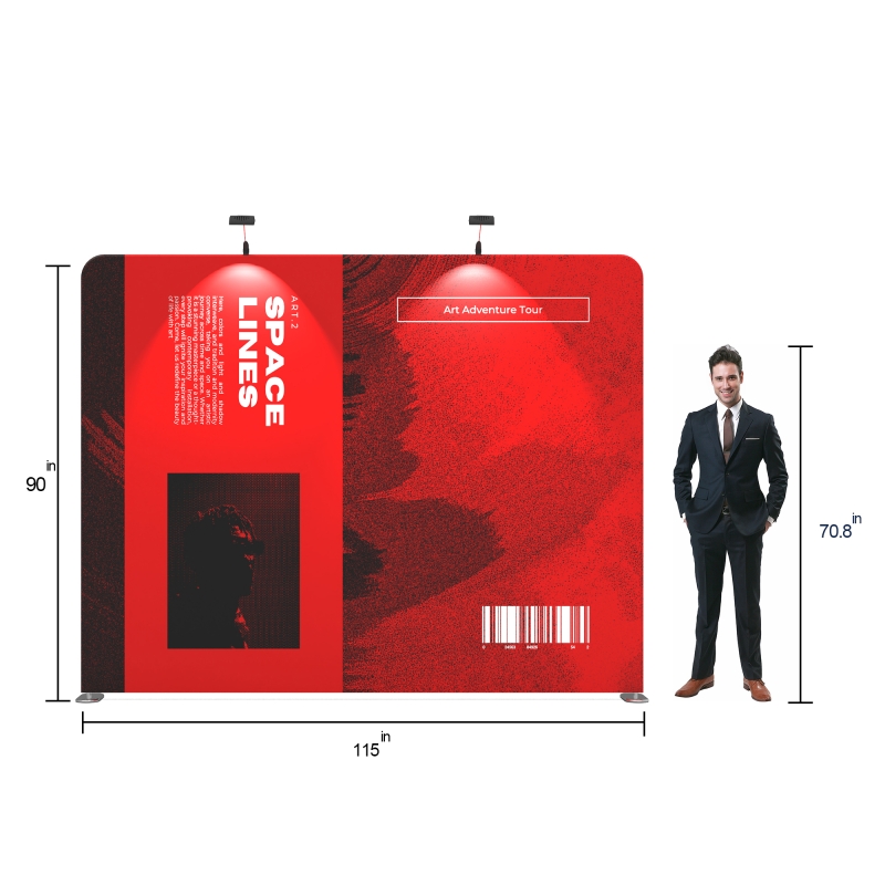 10x10  Profession Lightweight Portable Trade Show Booth System/Kit | with Storage Podium