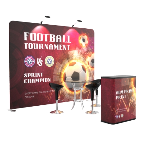 10ft Straight FlexZip Booth Kit D