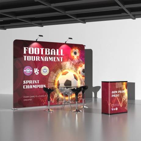 10ft Straight FlexZip Booth Kit D