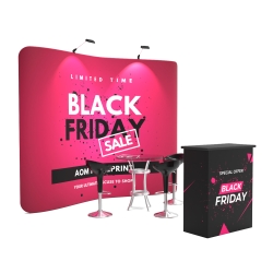 10ft Curved FlexZip Booth Kit C