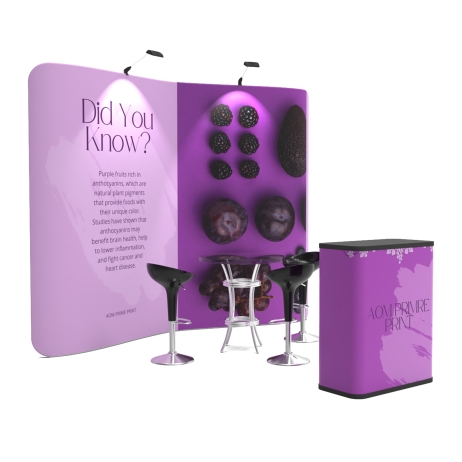 10ft Curved FlexZip Booth Kit B