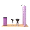 10x10 EZ Tube Curved Trade Show Booth System |  with Pop up Backlit Foldable Podium