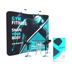 10ft Curved FlexZip Booth Kit A