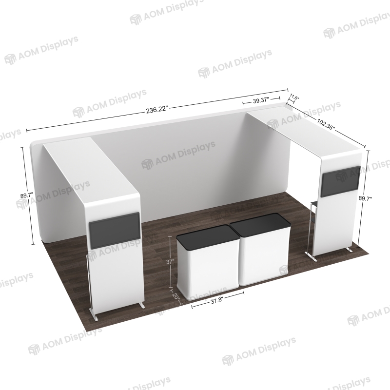 20ft 3D Backlit Lightbox Booth