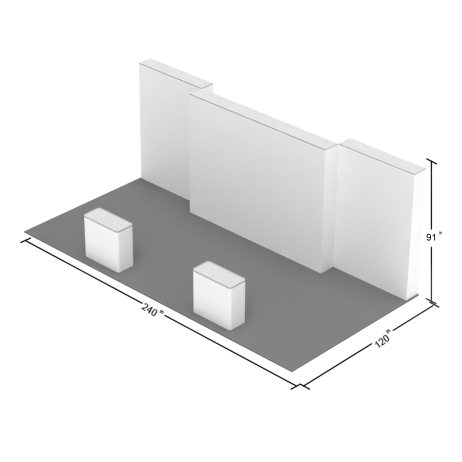 20ft 3D Backlit Triad Lightbox Booth