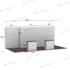 20ft 3D Backlit Triad Lightbox Booth