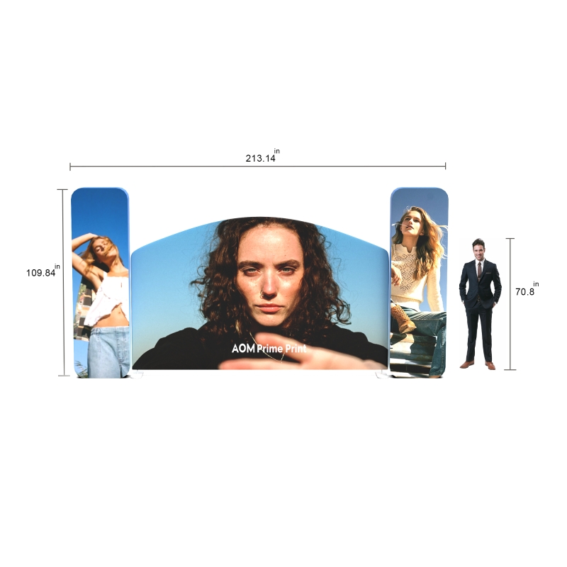 10x20 Custom 360 Backlit Trade Show Display 07