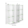 20ft FlexPop Booth with 5-Panel Pop Up Backwall