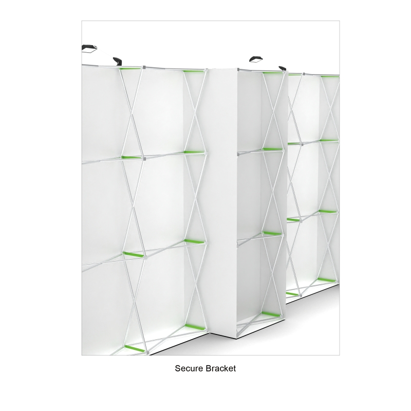 20ft FlexPop Booth with 5-Panel Pop Up Backwall 20ft FlexPop Booth with 5-Panel Pop Up Backwall