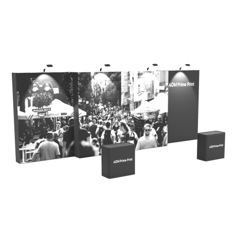 20ft FlexPop Booth with Center Flat