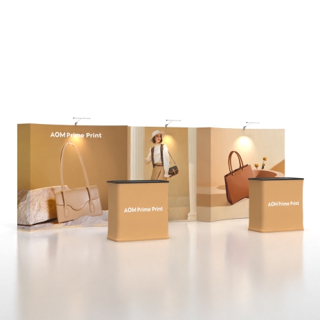 20ft FlexPop Booth with Curved Ends