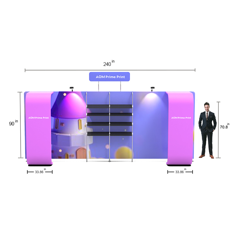 10x20 Custom Waveline Trade Show Display 03