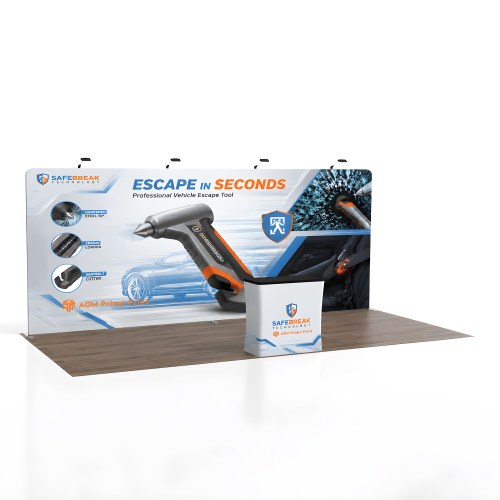 20ft Straight FlexZip Booth Kit B