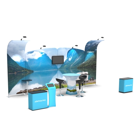 20ft Modular FlexZip Booth Kit E