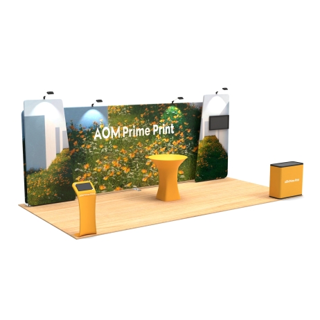 20ft Straight FlexZip Booth Kit A
