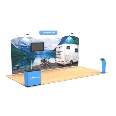 20ft Modular FlexZip Booth Kit F