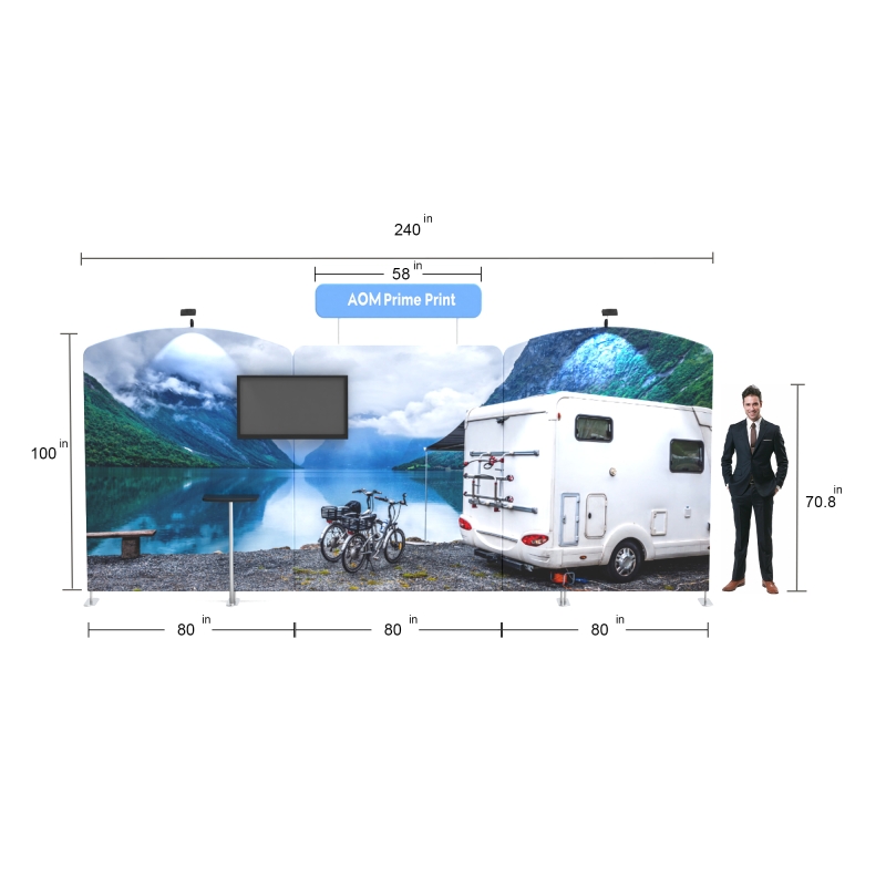 10x20 Custom Waveline Trade Show Display 12