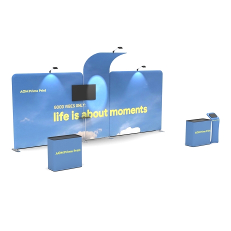 20ft Modular FlexZip Booth Kit H